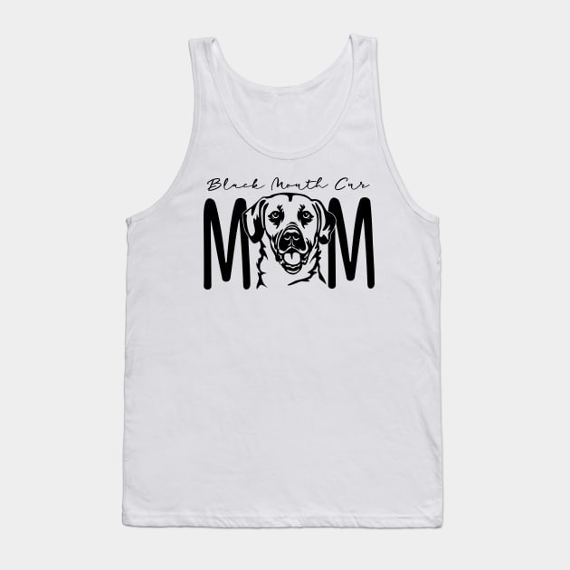 Black Mouth Cur Mom - Herding, Hunting, Tracking Dog Breed - Personalized Fur Mama Mom - Custom Dog Lover Gift For Her - Unisex Graphic Tee Tank Top by bob2ben